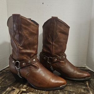 Womens Brown Leather Western Boots by Code West